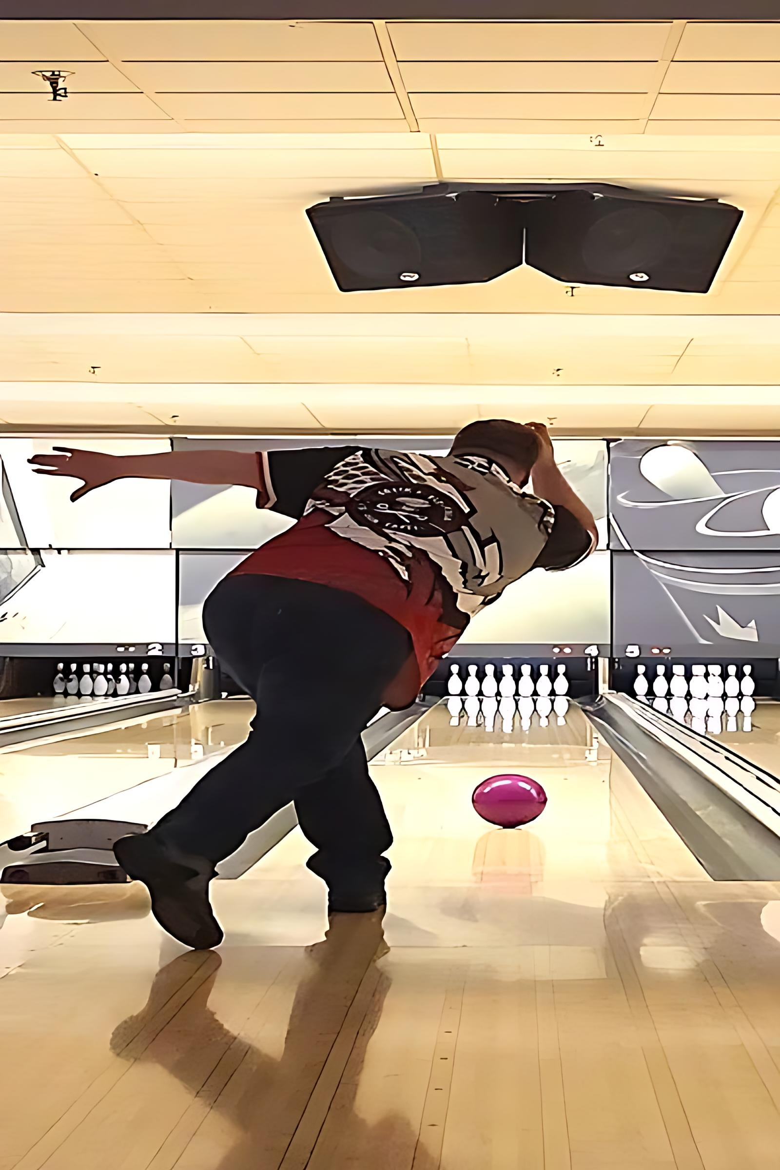 Bowling technique demonstration
